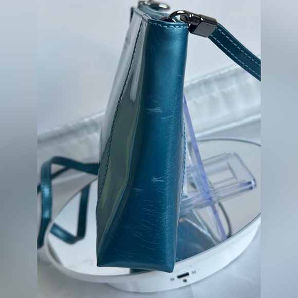 Christian Dior RARE Metallic Blue Leather Crossbody Bag with COA - Picture 8 of 16